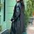 Women’s black tailored trench style leather coat  full sleeve