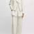 Women’s white lambskin leather zipper jacket