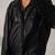 Women’s black bomber lambskin leather jacket