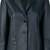 Women’s tailored leather blazer coat in deep navy blue