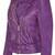 Women’s purple  lambskin leather jacket- multiple zipper & detail biker stylish look