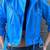 Women’s blue slim fit biker lambskin leather jacket -asymmetrical zipper