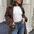 Women’s brown suede belted full-length safari-inspired leather trench coat