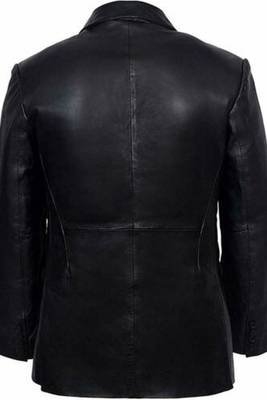 Women’s brown full-length safari-inspired belted leather trench coat 2