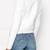 Women’s white lambskin leather jacket- zipper biker stylish look