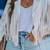 Women white lambskin leather jacket-  fringe detailing