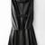 Women’s longline black leather trench coat oversized silhouette