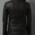 Women’s black zipper lambskin leather jacket slim fit