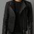 Women’s black zipper lambskin leather jacket slim fit
