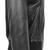 Women’s black lambskin leather jacket- rib collor and waist