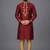 Maroon art silk kurta pyjama