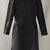 Women’s black leather trench coat full sleeve 2 pockets