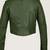 Women’s green lambskin leather jacket slimfit biker moto jacket