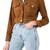 Women’s black suede lambskin leather jacket 2 pocket with button detailing