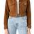 Women’s black suede lambskin leather jacket 2 pocket with button detailing