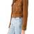 Women’s black suede lambskin leather jacket 2 pocket with button detailing