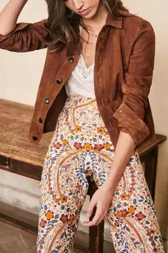 Women’s Brown lambskin leather jacket bomber jacket biker stylish look