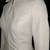 Women’s white blazer style zipper leather coat