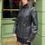 Women’s black lambskin leather jacket-plain zipper stylish black
