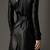 Women’s quilted shoulder full-length safari-inspired leather trench coat