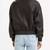 Women’s black lambskin leather jacket bomber waist