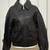 Women’s black lambskin leather jacket bomber waist