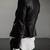 Women’s black quilted design lambskin leather jacket-  zipper detail biker