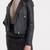 Women’s real soft lambskin leather jacket black-multiple zipper stylish