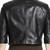 Women’s real soft lambskin leather jacket black-short jacket