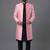 Pink art silk indo western set