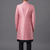 Pink art silk indo western set