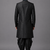 Black art silk sherwani patiala