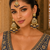 Blue Leaf work Earrings Tikka Set