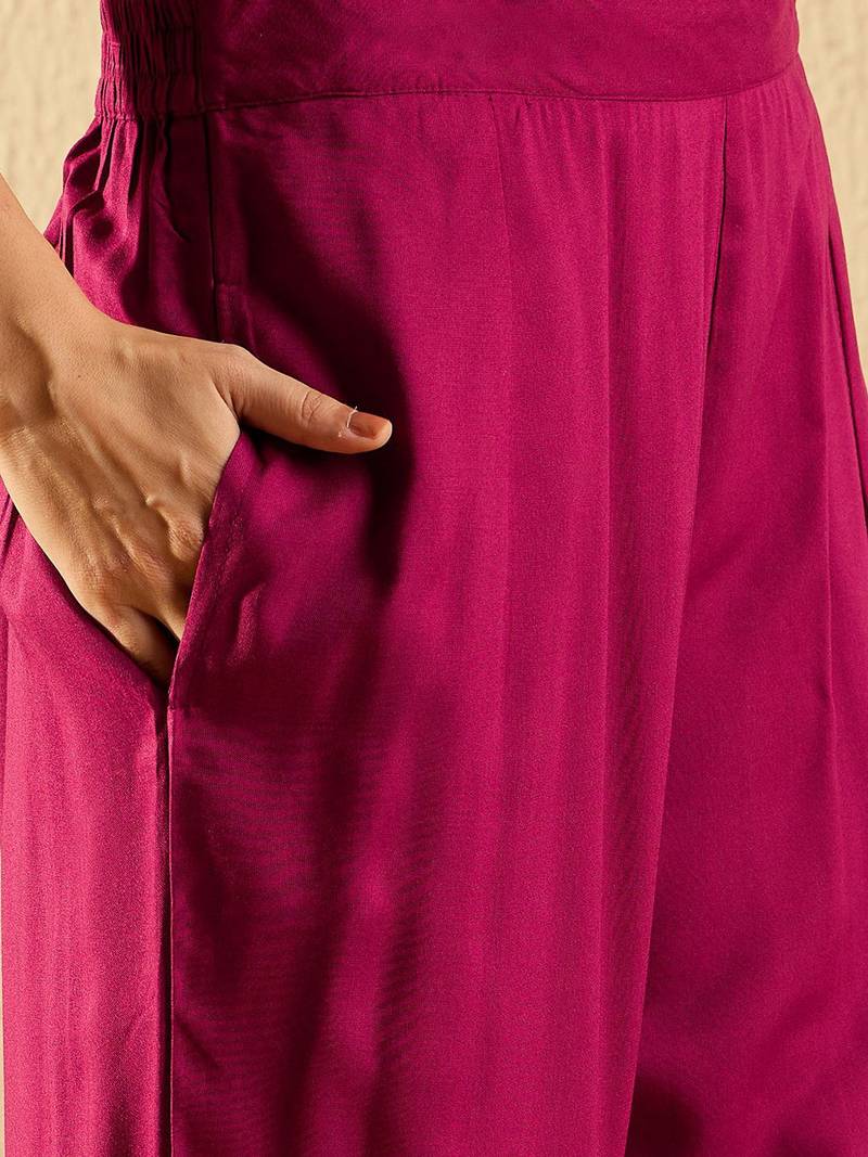 Women Ethnic Motifs Embroidered Regular Mirror Work Kurta with Trousers & With Dupatta