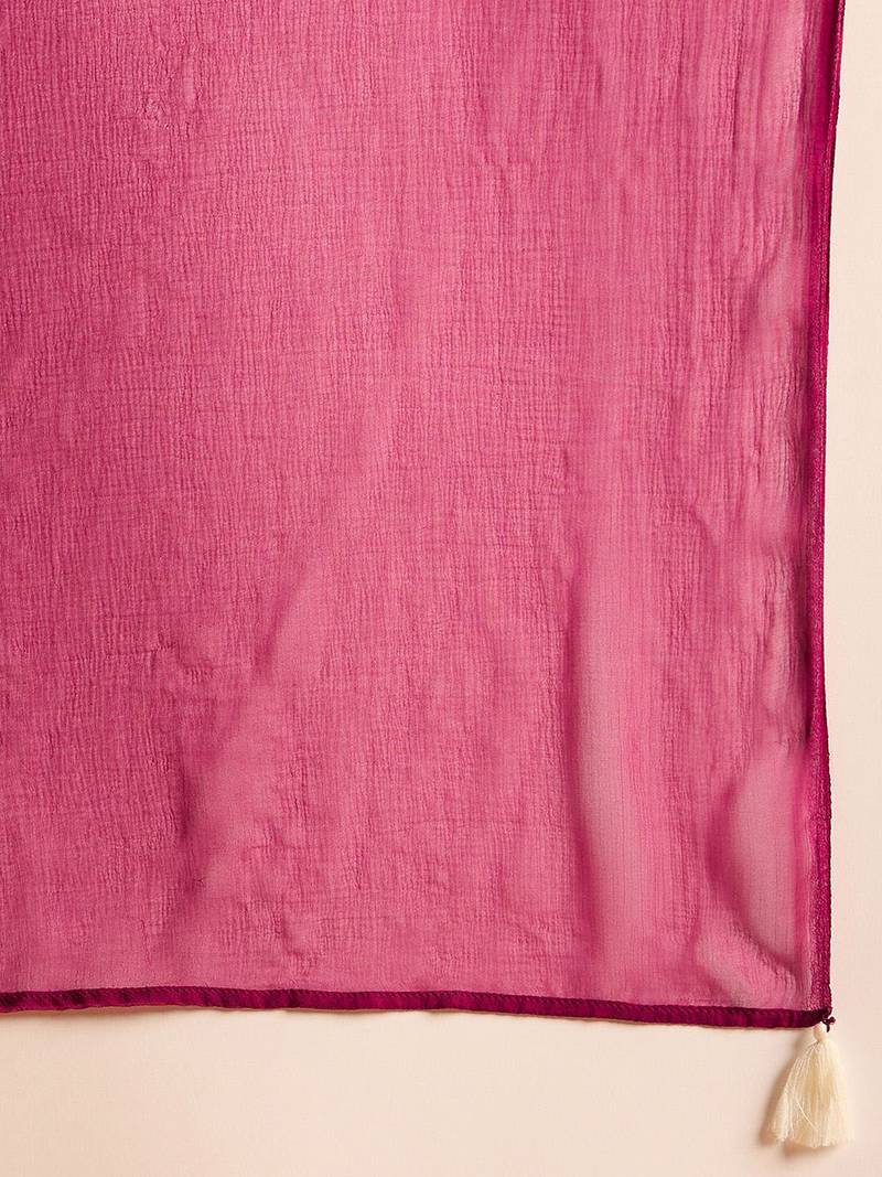 Women Ethnic Motifs Embroidered Regular Mirror Work Kurta with Trousers & With Dupatta