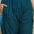 Floral Printed Mirror Work V-Neck Straight Kurta With Trousers And Dupatta
