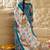 Floral Printed Mirror Work V-Neck Straight Kurta With Trousers And Dupatta