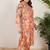 Plus Size Paisley Printed Panelled Pure Cotton Kurta with Trousers