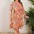 Plus Size Paisley Printed Panelled Pure Cotton Kurta with Trousers