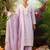 Women Solid Embroidered Cotton Kurta with Trousers & Dupatta