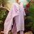 Women Solid Embroidered Cotton Kurta with Trousers & Dupatta