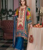 Women Ethnic Motifs Printed Regular Mirror Work Kurta with Palazzos & With Dupatta
