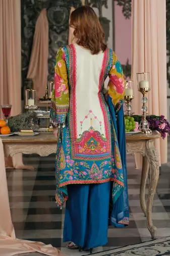 Women Ethnic Motifs Printed Regular Mirror Work Kurta with Palazzos & With Dupatta