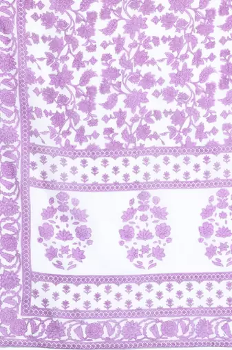Floral Printed Pure Cotton Kurta with Trousers & Dupatta
