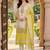 Women Floral Printed Regular Thread Work Kurta with Trousers & With Dupatta