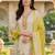 Women Floral Printed Regular Thread Work Kurta with Trousers & With Dupatta