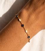 Elegant 925 Sterling Silver Bracelet with Deep Blue Stones and Sparkling Accents for Women’s Everyday Wear