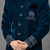 Navy blue velvet sherwani set