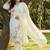 Plus Size Sea Green Printed Straight Kurta Trousers With Dupatta Set