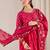 Floral Printed Pure Cotton A-Line Kurta With Trousers & Dupatta